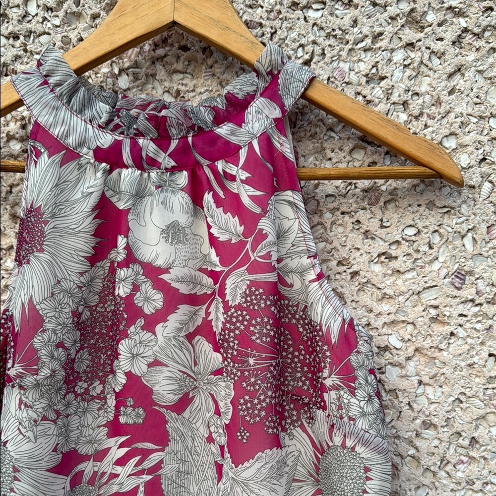 Liberty of London Sunflower Tank Top in Pink